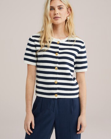 Cardigan WE Fashion en bleu : devant