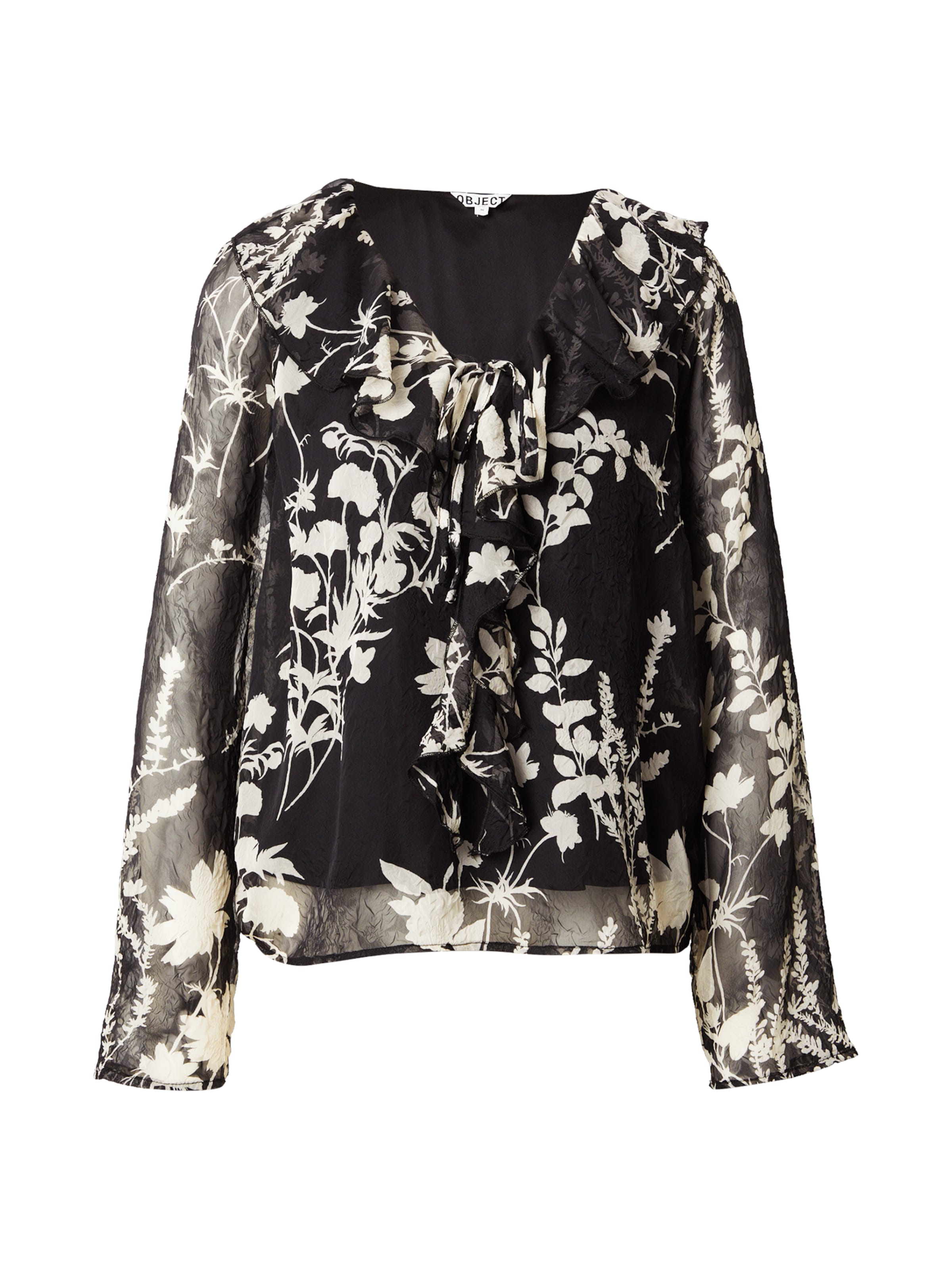 OBJECT Μπλούζα 'OBJPEARL' σε μαύρο: μπροστά