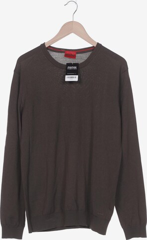 HUGO Sweater & Cardigan in XL in Brown: front