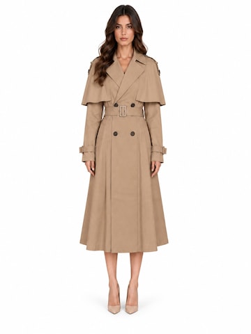 Cielie Between-seasons coat 'Kirana' in Beige: front