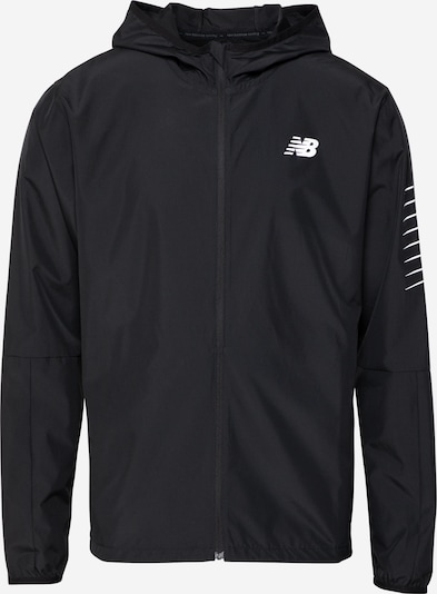 new balance Sportjacke in schwarz / weiß, Produktansicht