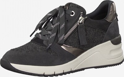 TAMARIS Baskets basses en gris foncé, Vue avec produit