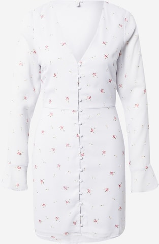 Robe-chemise NLY by Nelly en blanc : devant