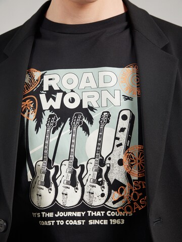 Maglietta 'Travel Guitar' di Ben Sherman in nero