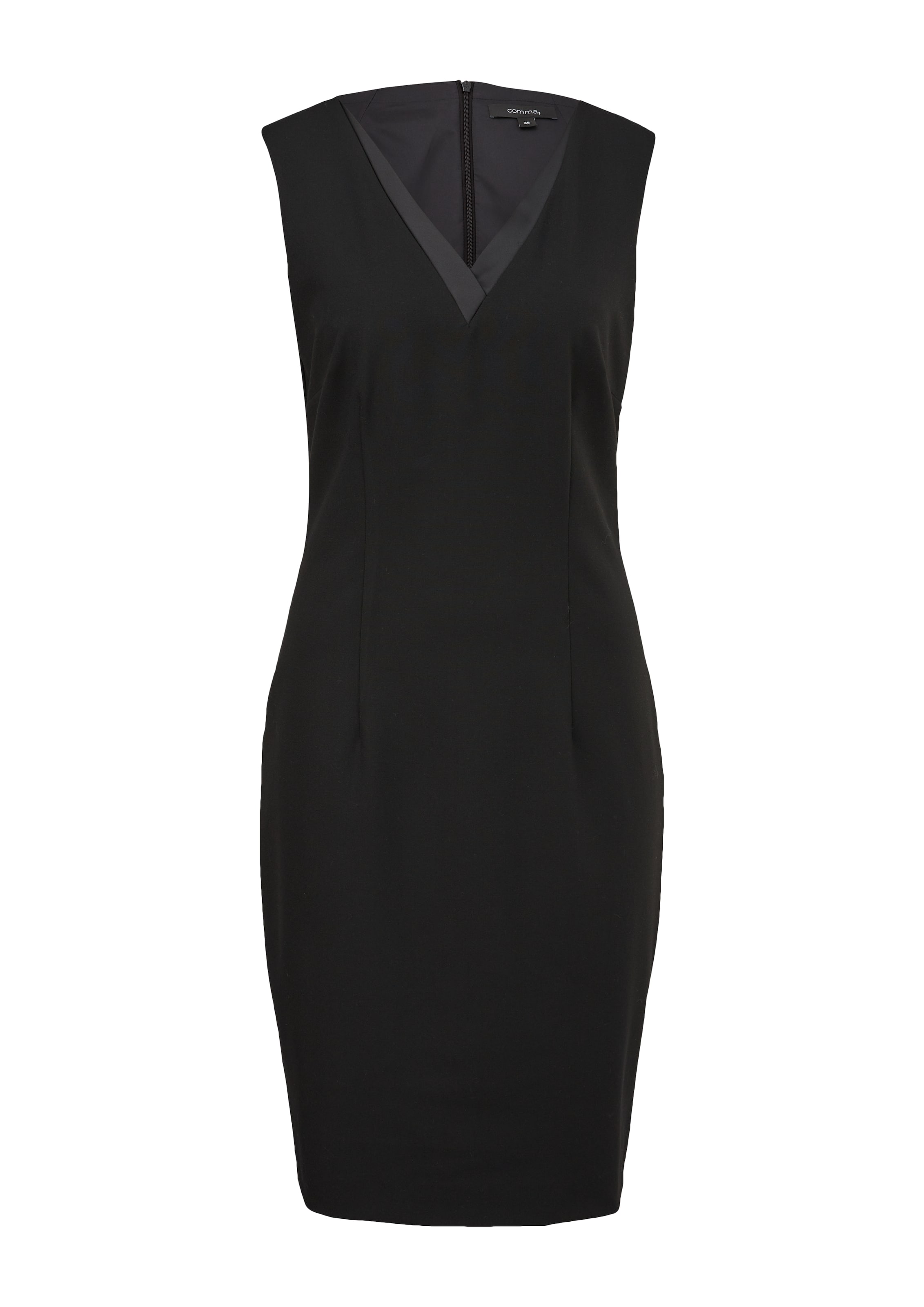 COMMA Etuikleid in Schwarz: Vorderseite
