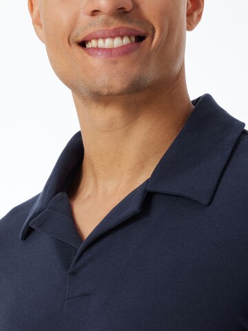 SCHIESSER - Pijama largo 'Selected Premium Warming' en azul