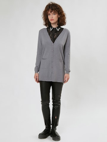 Cardigan 'Roll edge' Influencer en gris