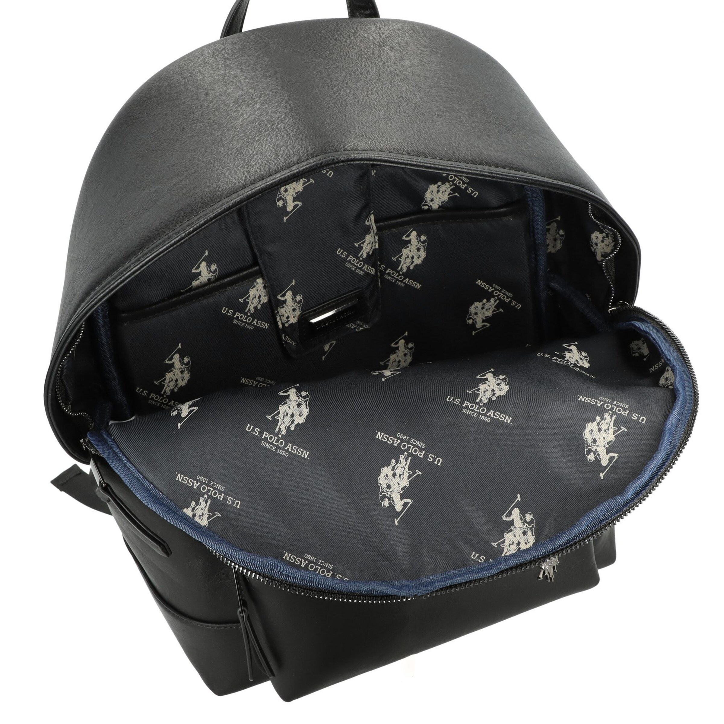 U.S. POLO ASSN. Rucksack 'Free Spirit' in Schwarz