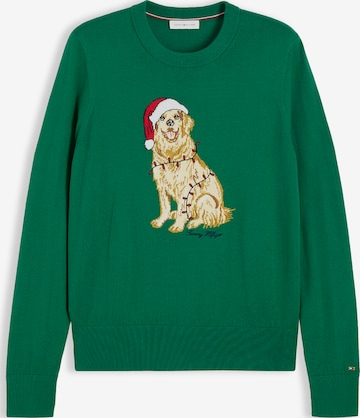 Pulover de la TOMMY HILFIGER pe verde: față