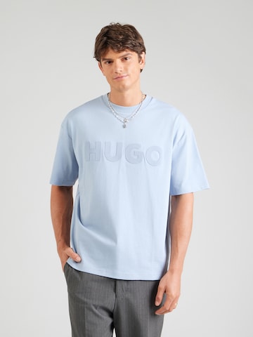 HUGO Koszulka 'Dinkee' w kolorze niebieski: przód