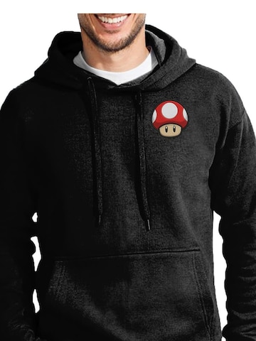Blondie & Brownie Sweatshirt 'PilzFacePatch' in Black: front
