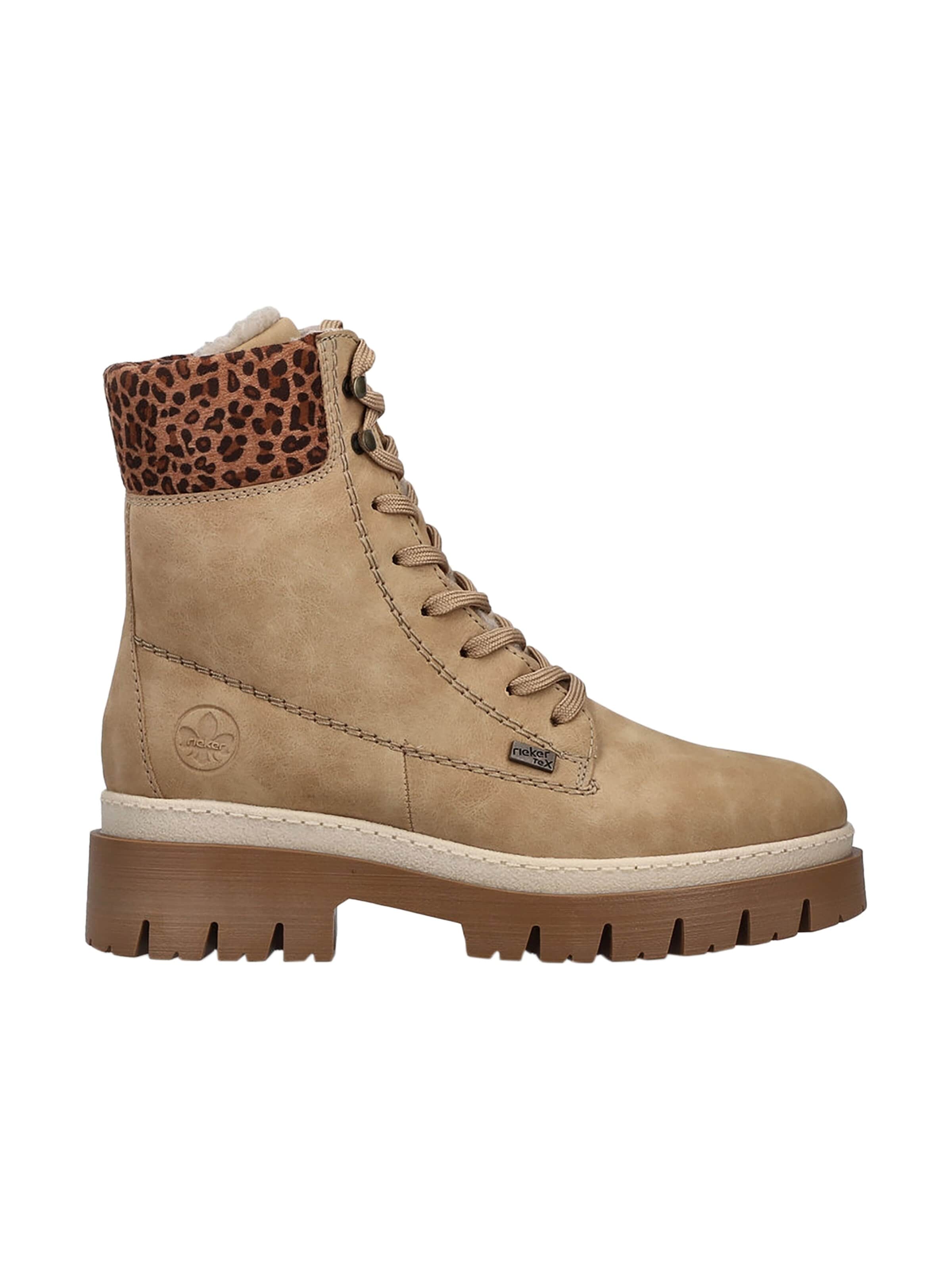 Rieker - Botines con cordones en beige
