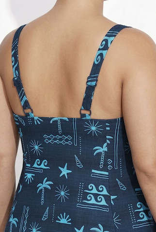 Ulla Popken Bustier Tankini in Blau