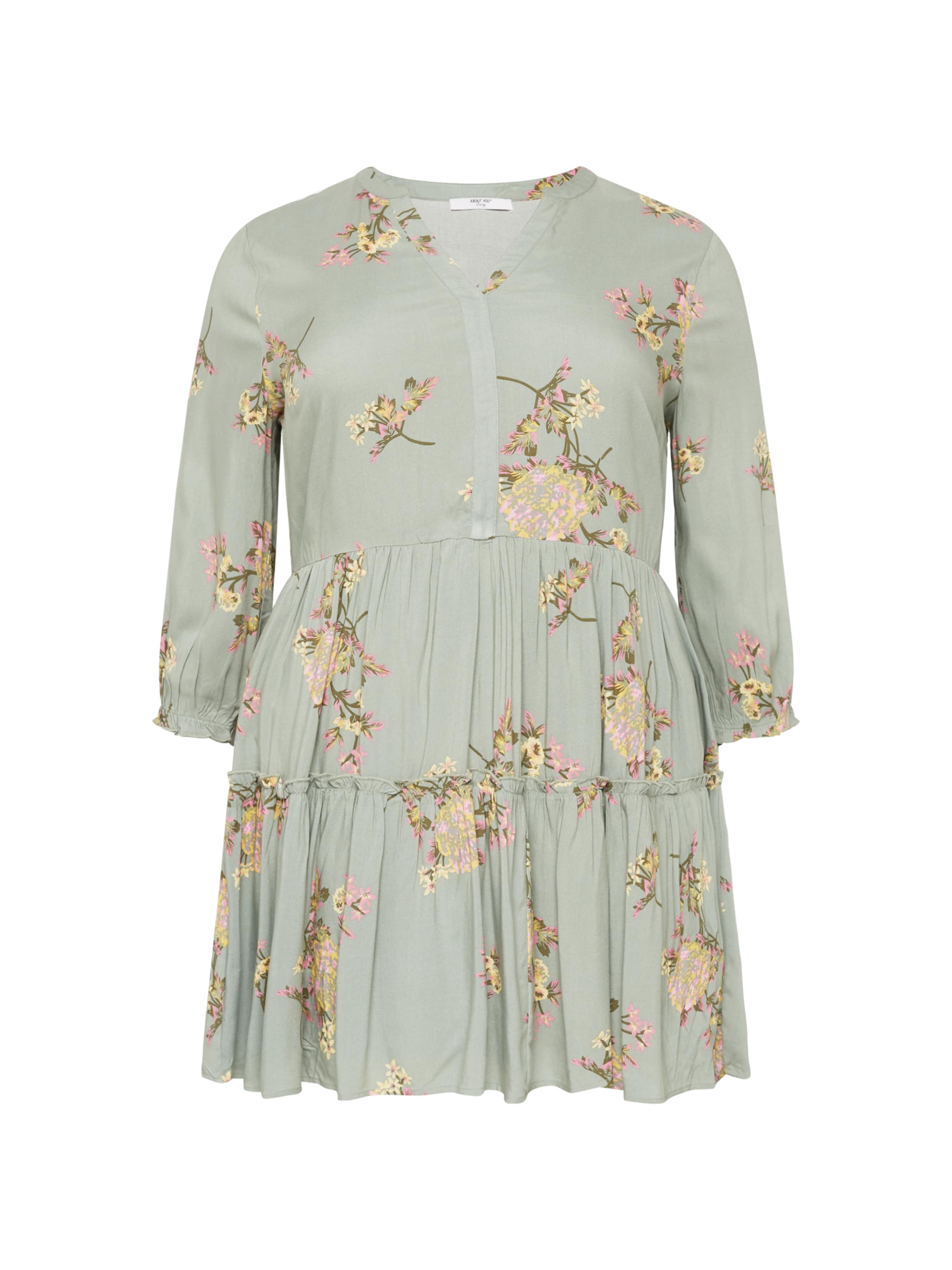 ABOUT YOU Curvy Šaty 'Ella' - Zelená: predná strana