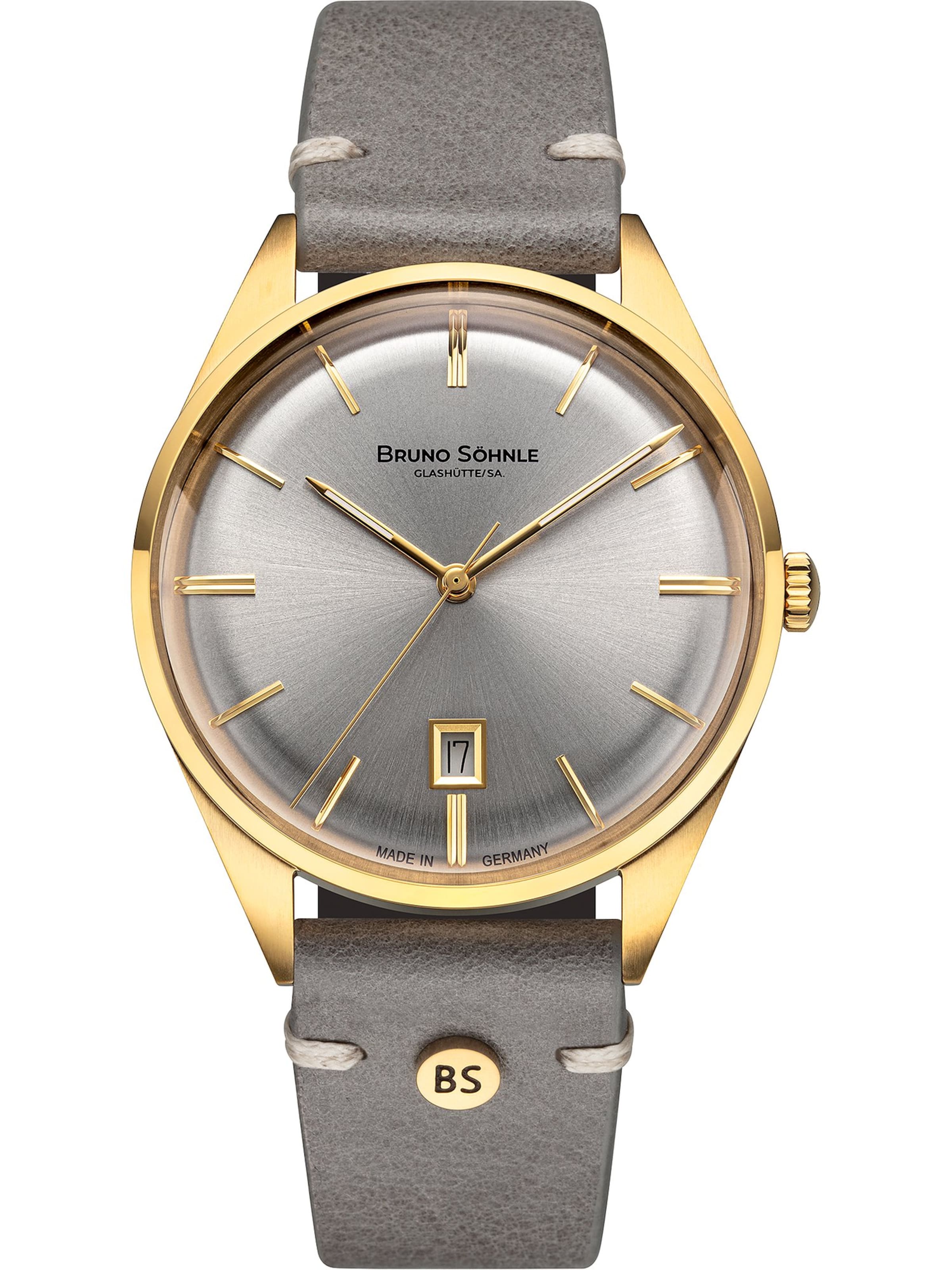 Bruno Söhnle Analoguhr in Gold: Vorderseite