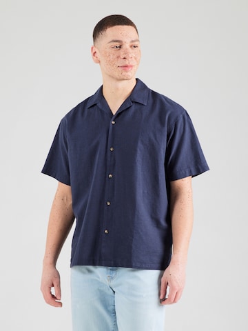 JACK & JONES Классический крой Рубашка 'JJSummer Resort' в Синий: спереди