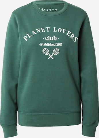 Bizance Paris Sweatshirt 'SAMSON' in Groen: voorkant