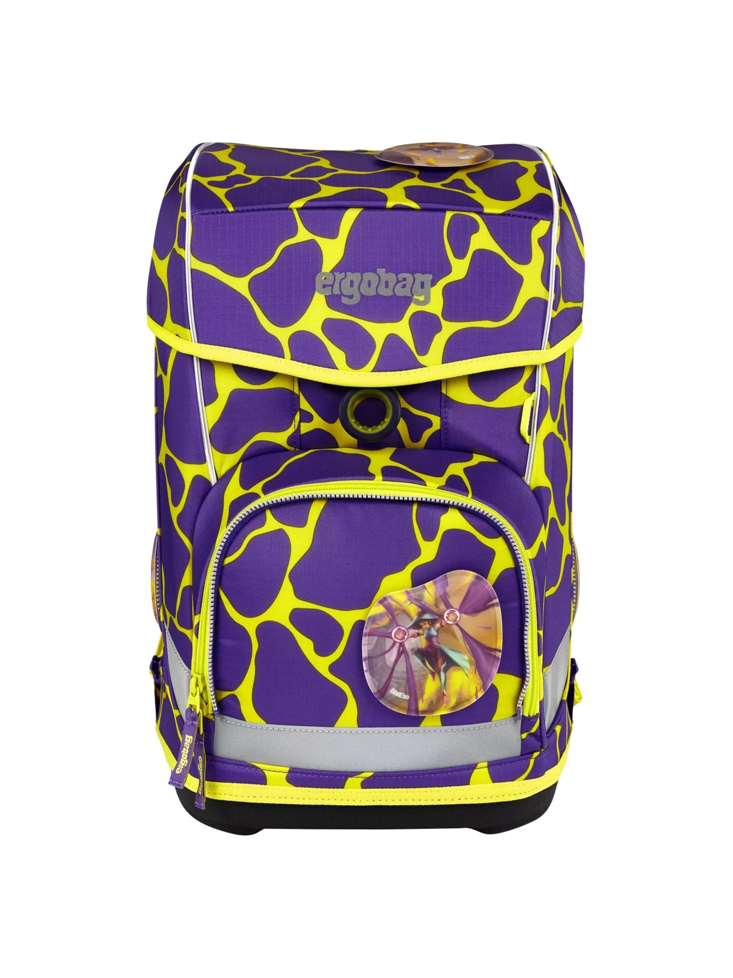 ergobag Backpack 'Schulranzen-Set cubo light Set' in Purple