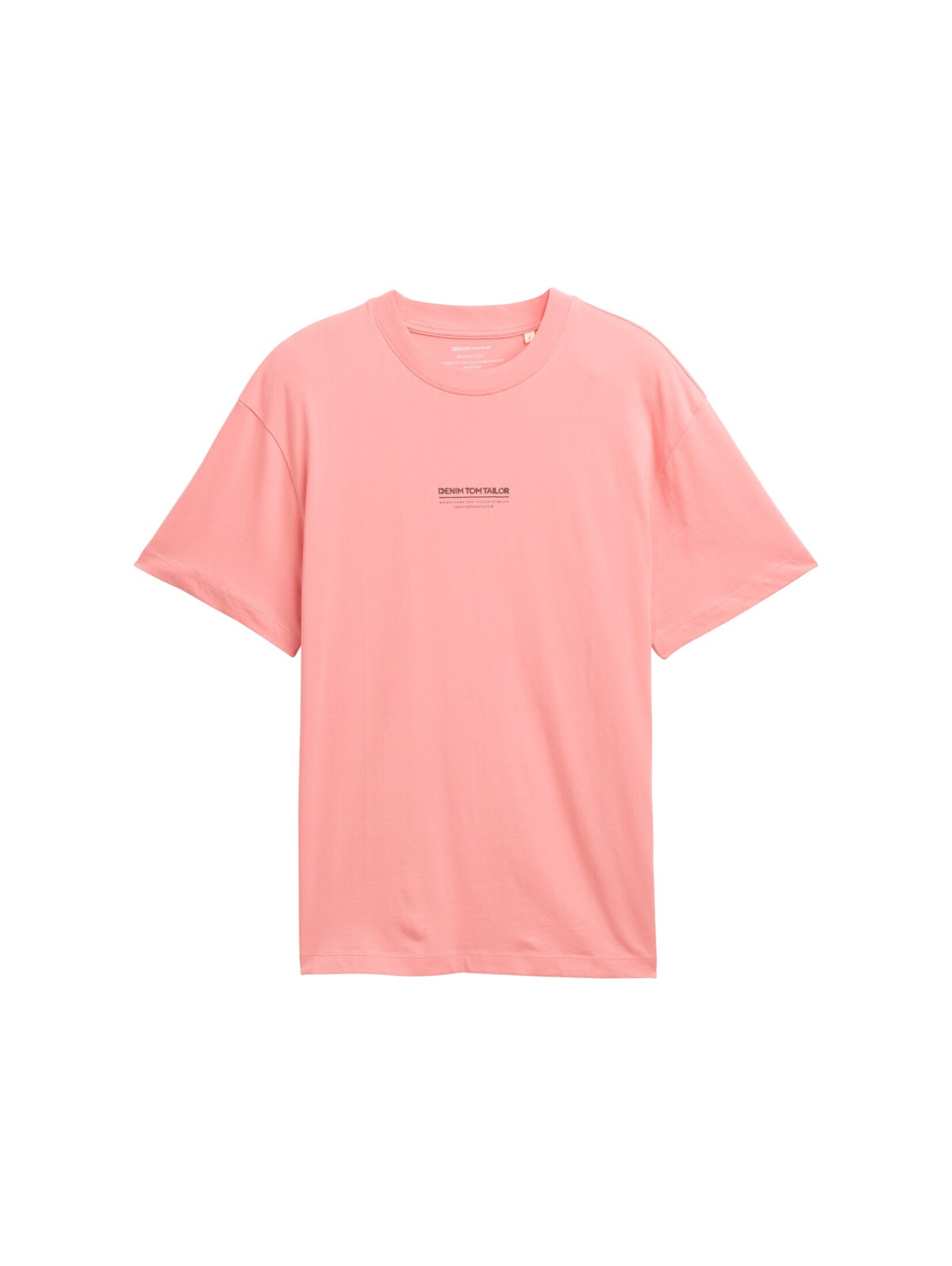 TOM TAILOR DENIM T-Shirt in Pink: Vorderseite