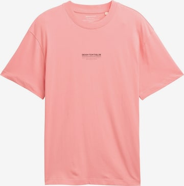 TOM TAILOR DENIM T-Shirt in Pink: Vorderseite