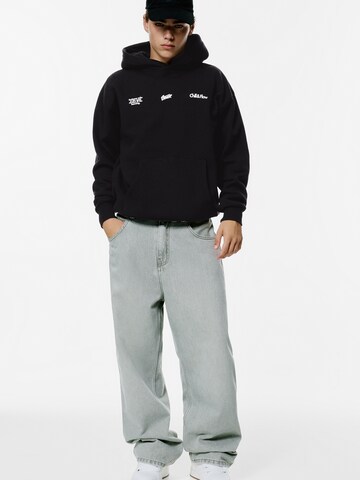 Sweat-shirt 'STWD' Pull&Bear en noir