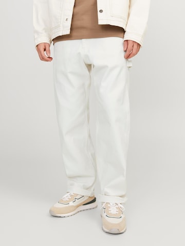 Regular Pantalon 'Teddie' JACK & JONES en beige : devant