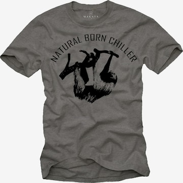 MAKAYA Shirt in Grau: Vorderseite