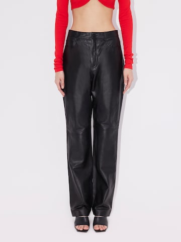 LeGer Premium Loose fit Trousers 'Ellen' in Black: front