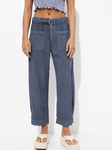 Pull&Bear Normální Kalhoty – modrá