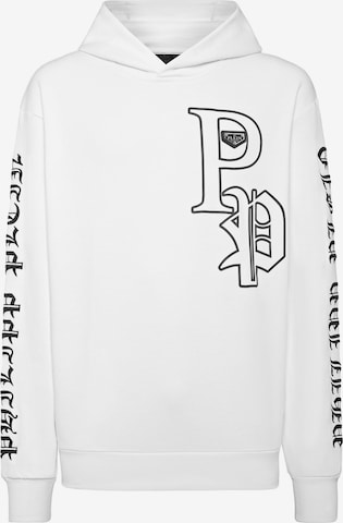 Philipp Plein Sweatshirt 'Gothic Plein' in Weiß: Vorderseite
