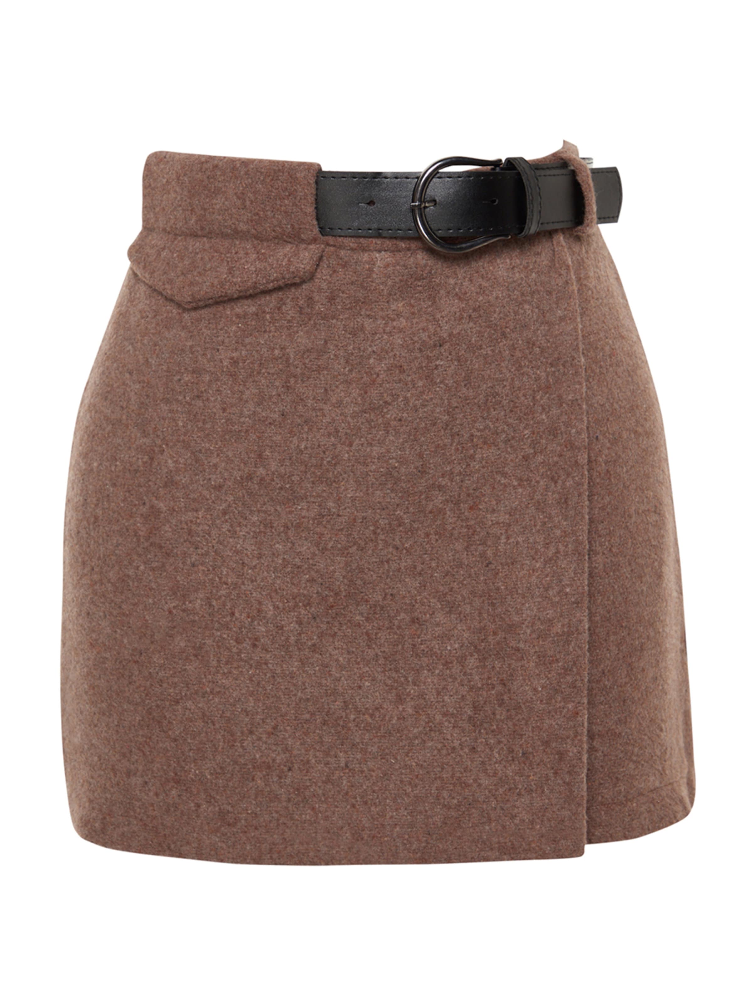 Trendyol Normalny krój Spodnie w kolorze brązowy: przód