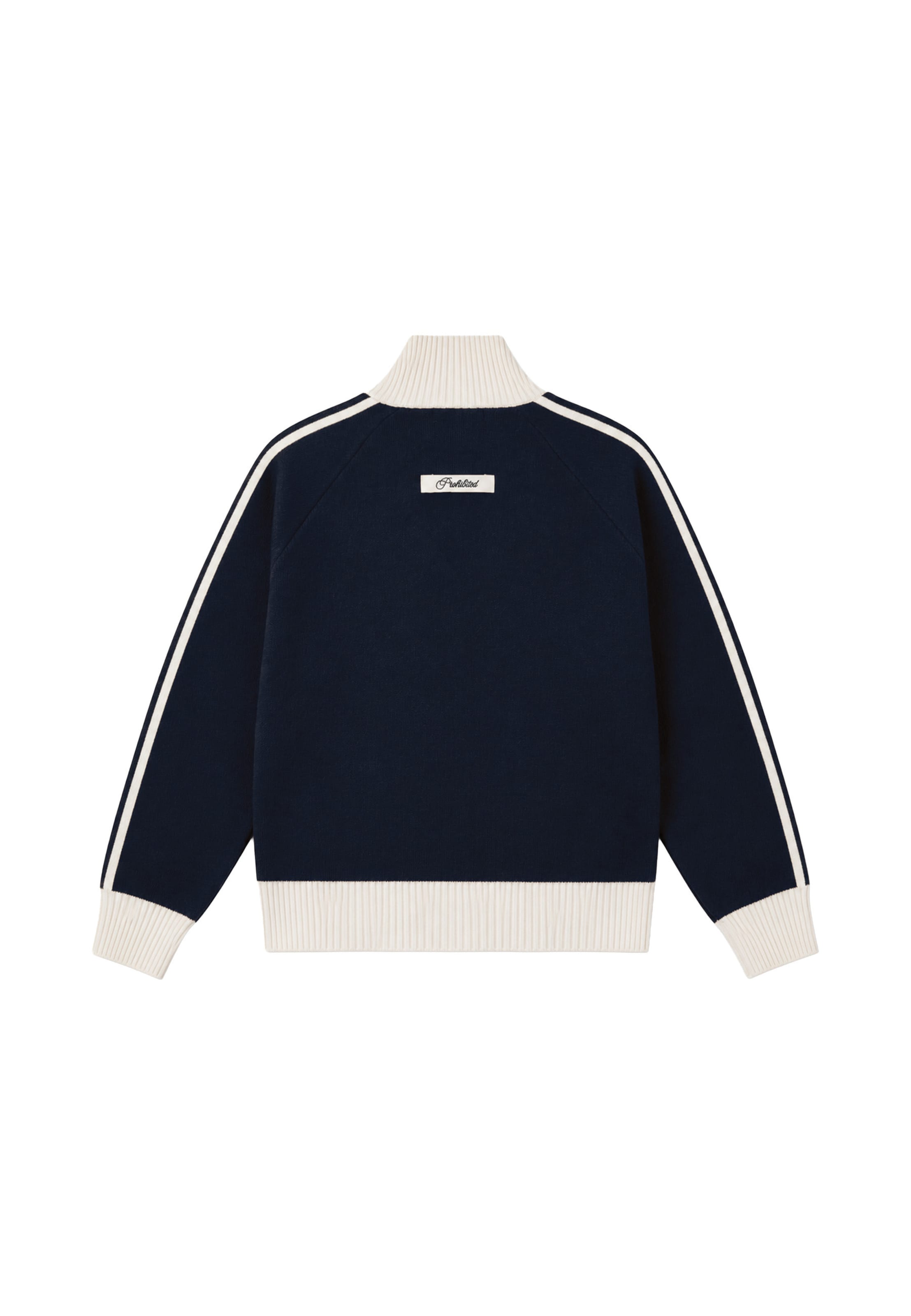 Prohibited Strickjacke 'Letterman' in Blau
