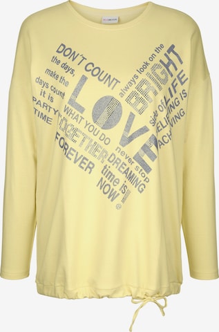 MIAMODA Sweatshirt in Yellow: front