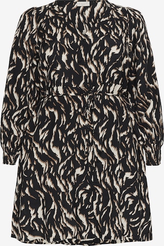 juoda KAFFE CURVE Suknelė 'Milina': priekis