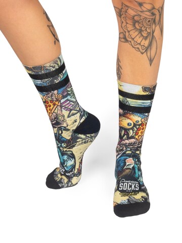 American Socks - Calcetines 'Bike Monster' en Mezcla de colores