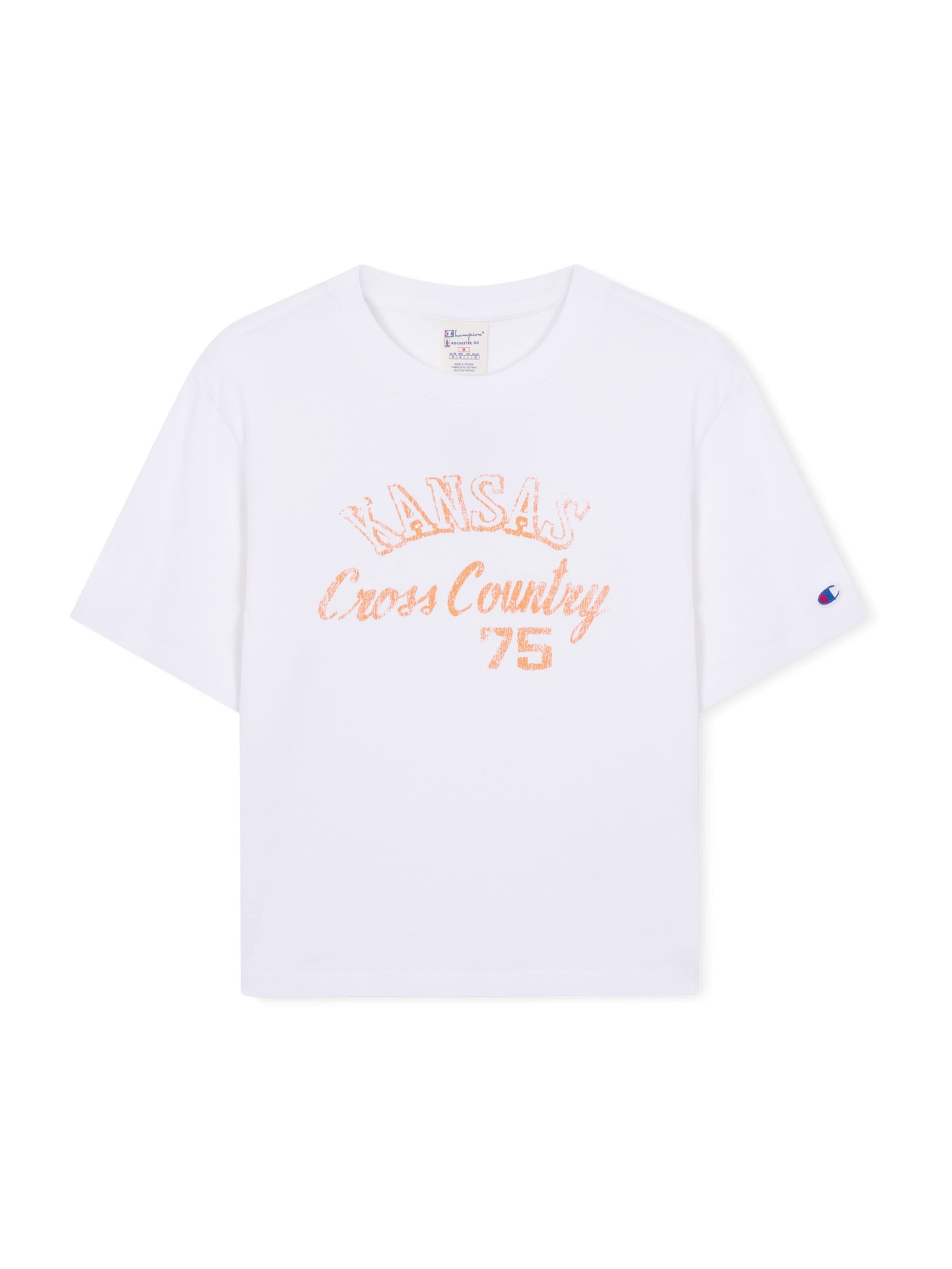 Champion Authentic Athletic Apparel Μπλουζάκι σε λευκό: μπροστά