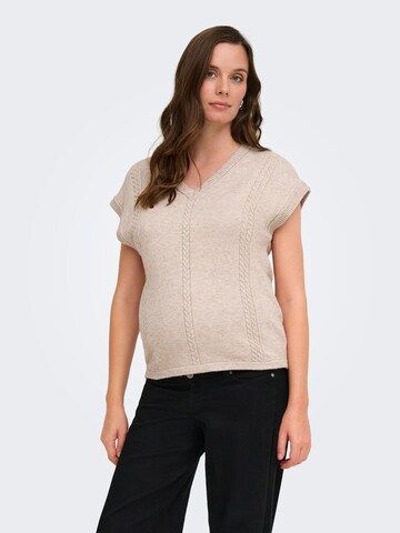 Pullover 'OLMLera' di Only Maternity in beige: frontale