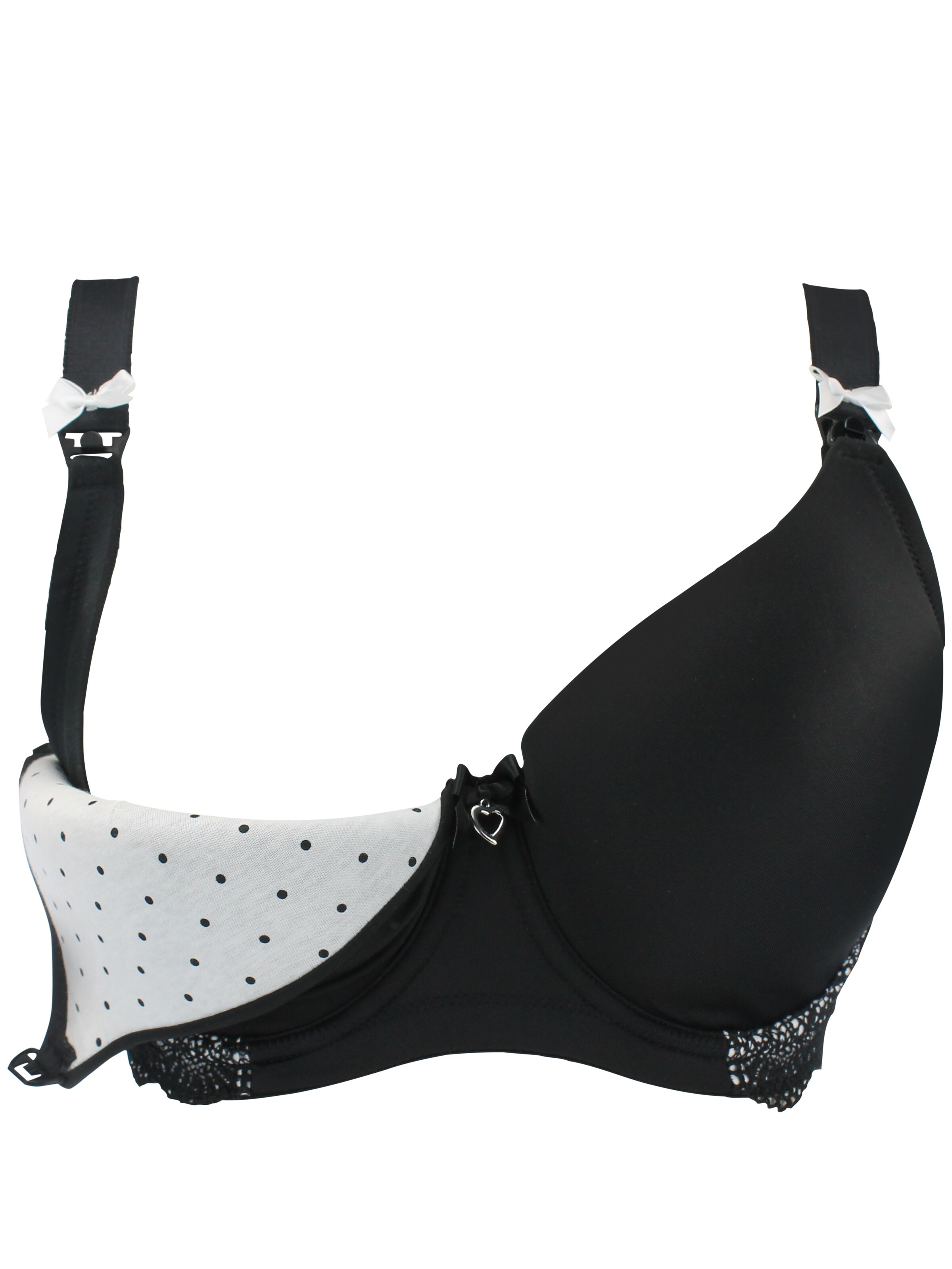 petit amour T-Shirt Still-BH 'Still-BH_EDDA_Bügel'‌‌‌‌‌‌‌‌‌ in Schwarz