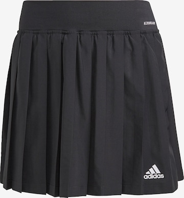 ADIDAS SPORTSWEARBustier Sportska suknja 'Club Pleated' - crna boja: prednji dio