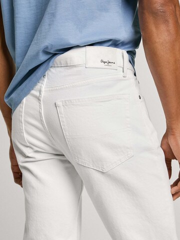 Coupe slim Jean Pepe Jeans en blanc