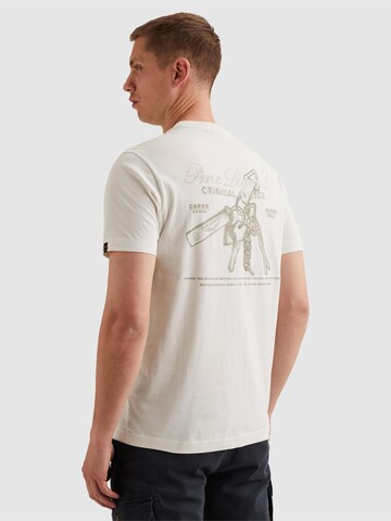 T-Shirt 'T-shirt in jersey with large back artwork' PME Legend en blanc : devant