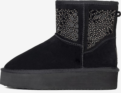 Botine 'Lana' Gooce pe negru / transparent, Vizualizare produs