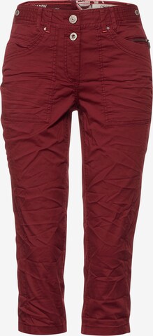 CECIL Regular Broek in Rood: voorkant