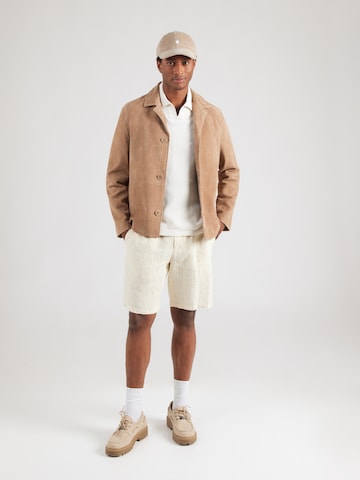 JACK & JONES Sweter 'JJEGEORGE' w kolorze biały