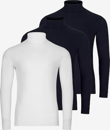 Ragman Shirt 'Basic' in Blue: front