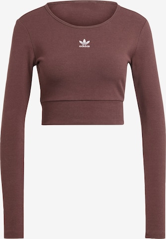 T-shirt 'Essentials' ADIDAS ORIGINALS en marron : devant