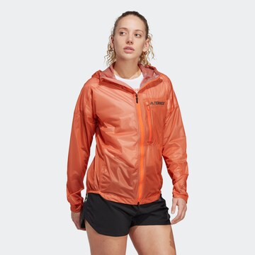ADIDAS TERREX Athletic Jacket in Orange: front