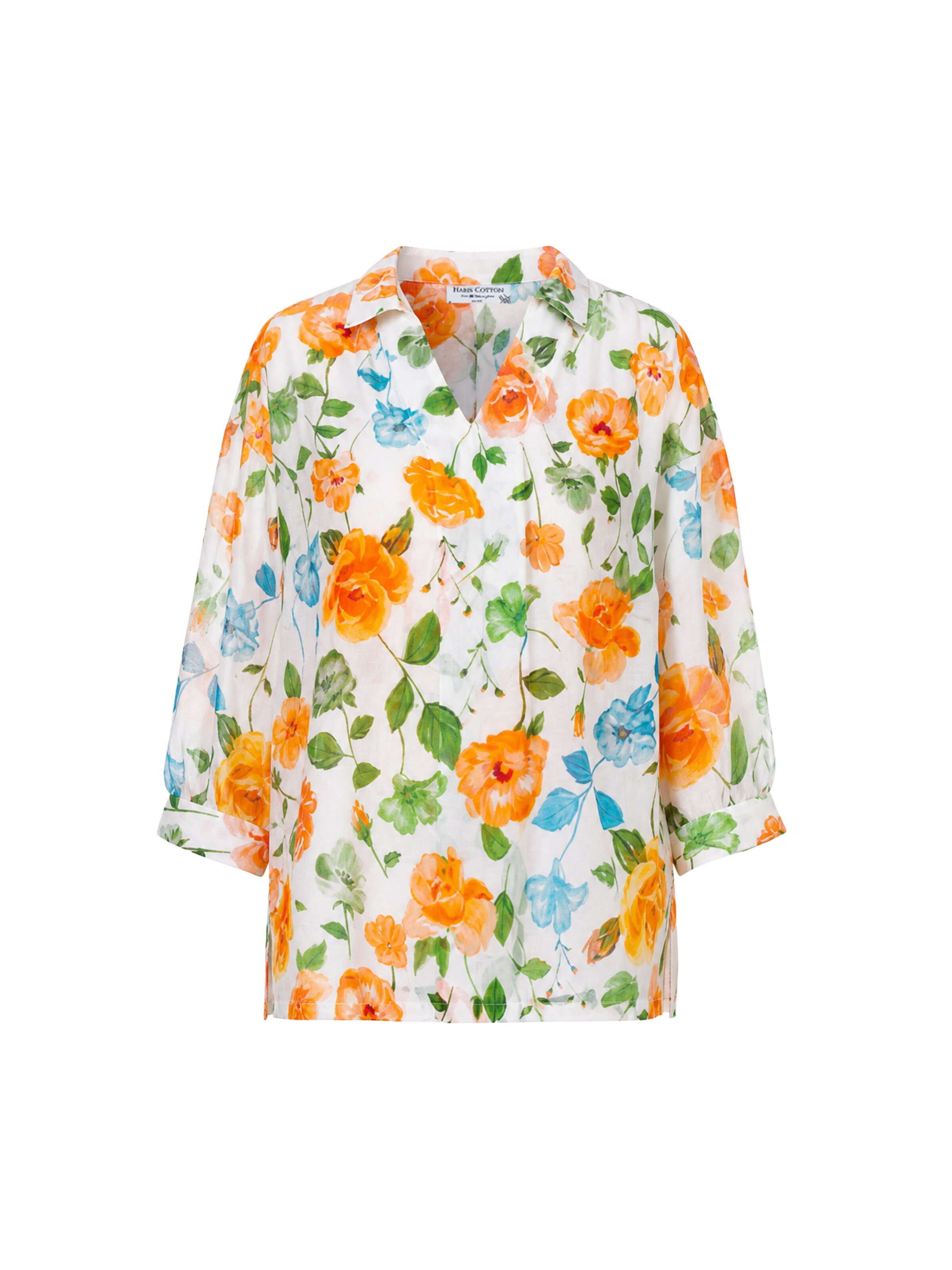 Haris Cotton Blouse in Beige: front