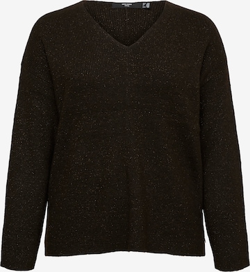 Vero Moda Curve Pullover 'VMCLEFILE' in Braun: Vorderseite
