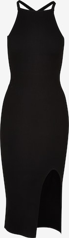 Urban Classics Knitted dress in Black: front